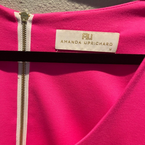 Amanda Uprichard Neon Pink Dress. Size M - Picture 4 of 4